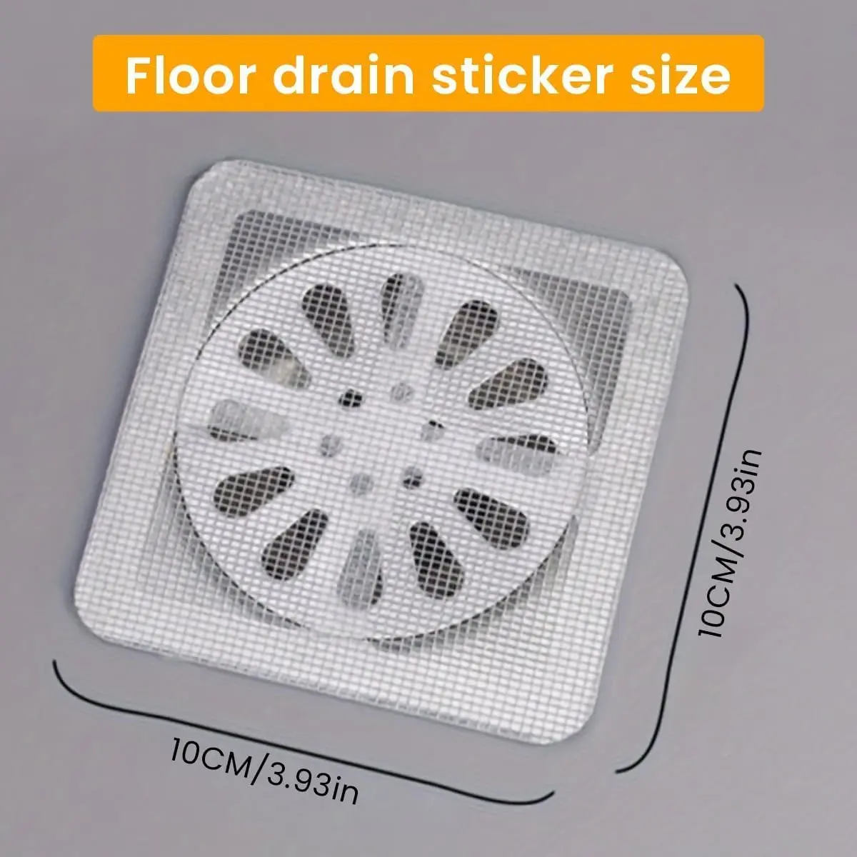 Eco-Friendly Disposable Drain Stopper, 10pack/20pack/30pack Options, Stays Put 4x4 in Square Mesh, Slime-Free Clean for Bathrooms & Kitchens - Home Bathroom Gadget