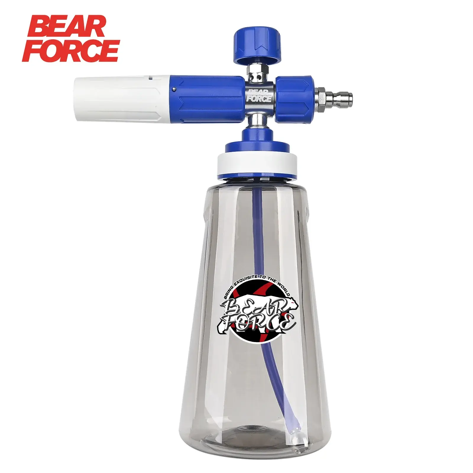 Blue Upgraded Pressure Washer Foam Cannon - 1/4” Quick Connect, Car Foam Sprayer, Foam Lance
