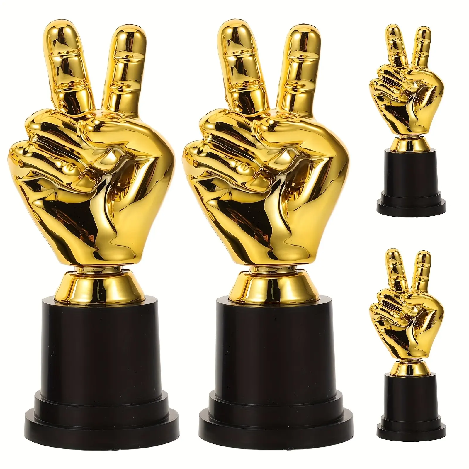 Mini Finger Custom Trophy Set, 1-24 Pieces, Perfect for Parties, Sports Events, Team Games, Award Recognition, Compact Design