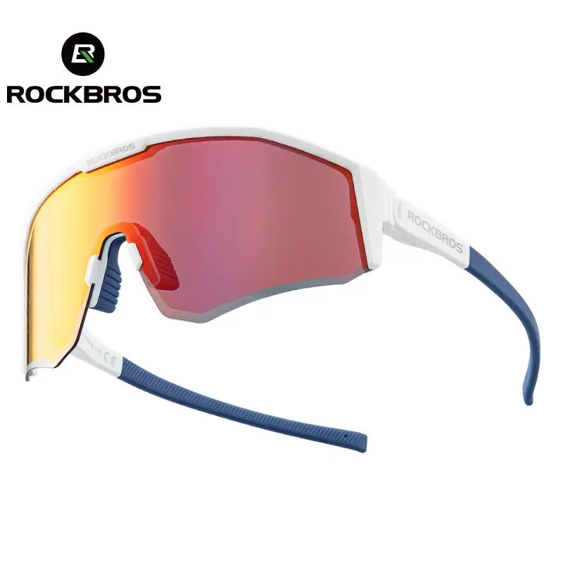 ROCKBROS Unisex Sports Polarized Sunglasses with UV 400 Protection, Adjustable Frame, Tough Lens for Cycling, Running