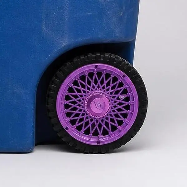 Magenta Diamond Trash Can Rims, Indoor Home Care Waste & Recycling Bin Accessory