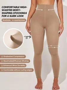 Women's Compression Net Underwear, Basic Comfort Fashion Sports Wear, High Waist Activewear, Suitable for Daily Use and Active Life, High Waist Slim-Fitting, High Waisted Leggings