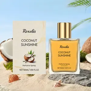 Vibrant Vanilla Coconut Fragrance, Long-Lasting Natural Scent Layered Aroma, Portable Perfume for Daily Use & Dates