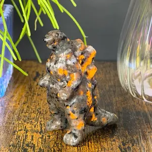 Yooperlite Godzilla Crystal Carving – UV Reactive Decor