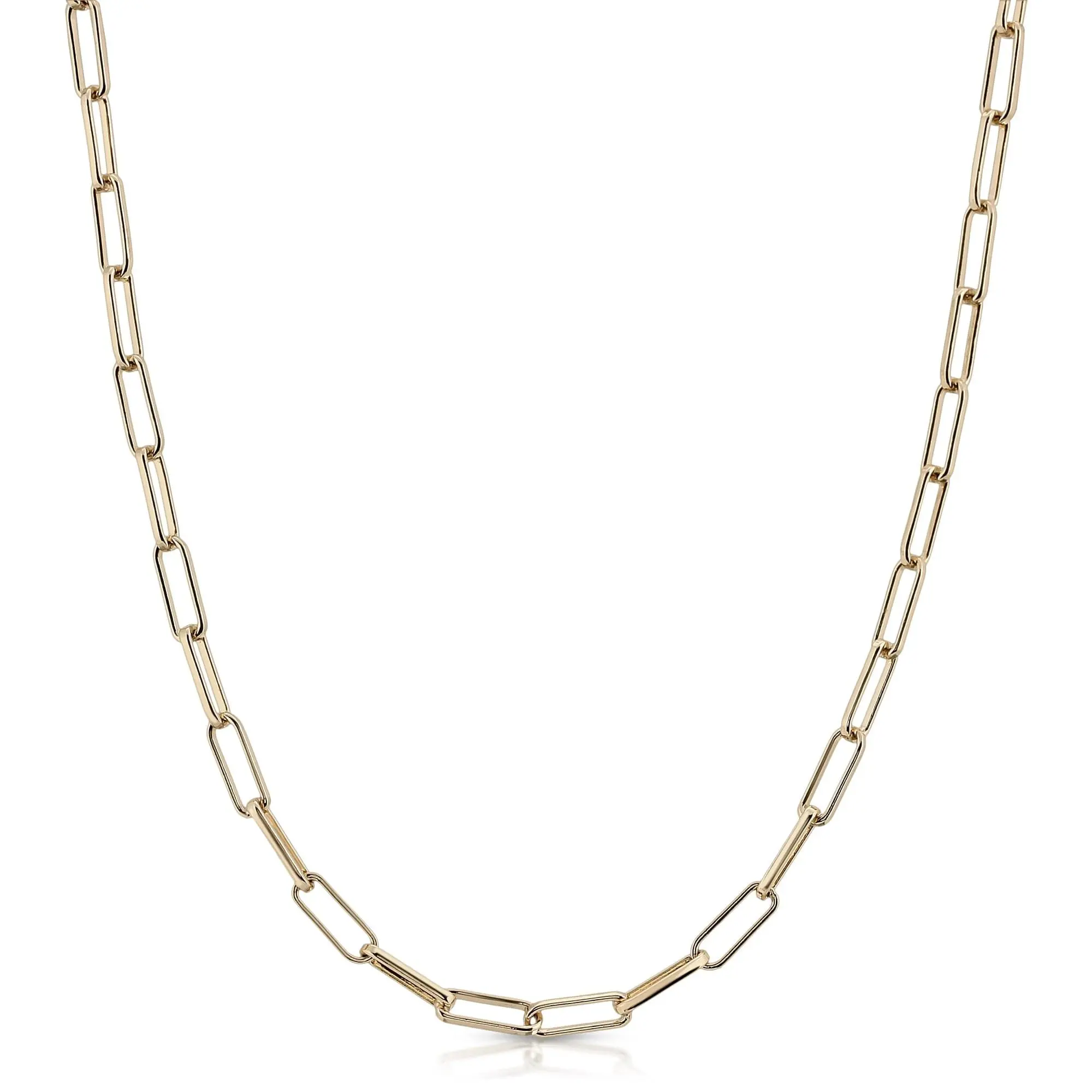 Elongated Link Mask Chain for Fashion Accessory