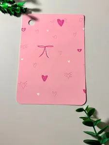 Kobo Clara Valentine's Themed Insert | Bow and Hearts E-Reader Insert