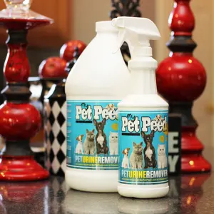 Pet Urine Remover, Starter Pack for Dogs & Cats - Odor and Stain Elimination Solution for Pet Supplies