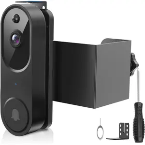 Anti- Doorbell Mount No Drill Compatible with Orbitell/Reolink Video Doorbell, Adjustable Mounting Bracket Holder Accessories for Apartment Rentals,  Protection Doorbell Mount Bracket