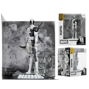 Marvel Deadpool The New Mutants #98 Line Art 1:10 Scale Posed Figure with Scene - Gold Label Exclusive