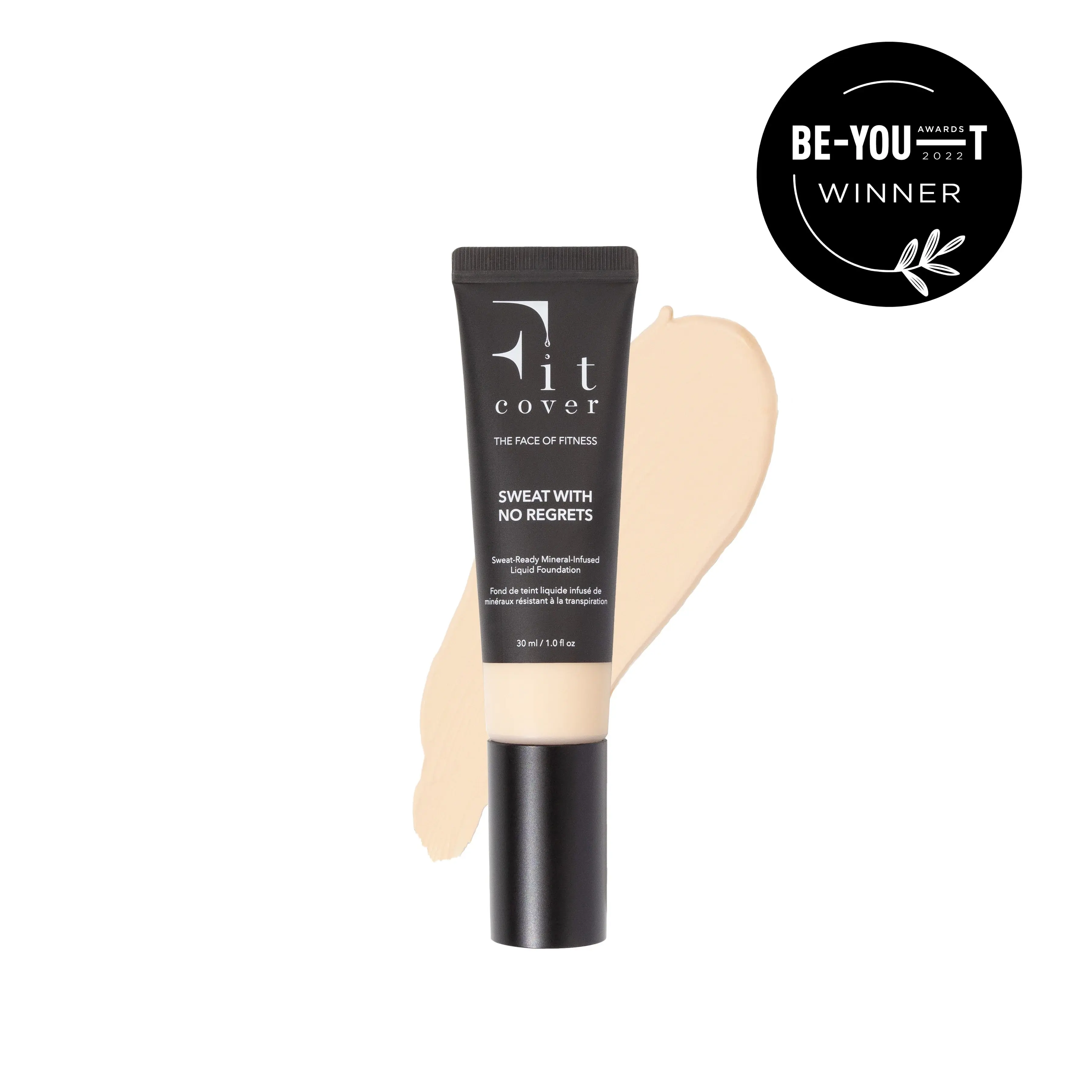 Sweat Ready Mineral Infused Liquid Foundation – Buildable Medium Coverage, Water Resistant Long Wear Makeup for Active Skin