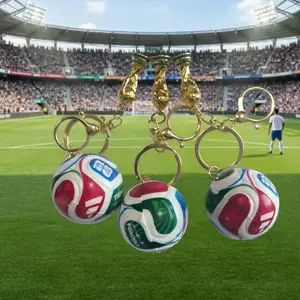2026 Football Keychain Set: Match Ball Design, Hercules Cup, Advanced Sports Fan Accessories