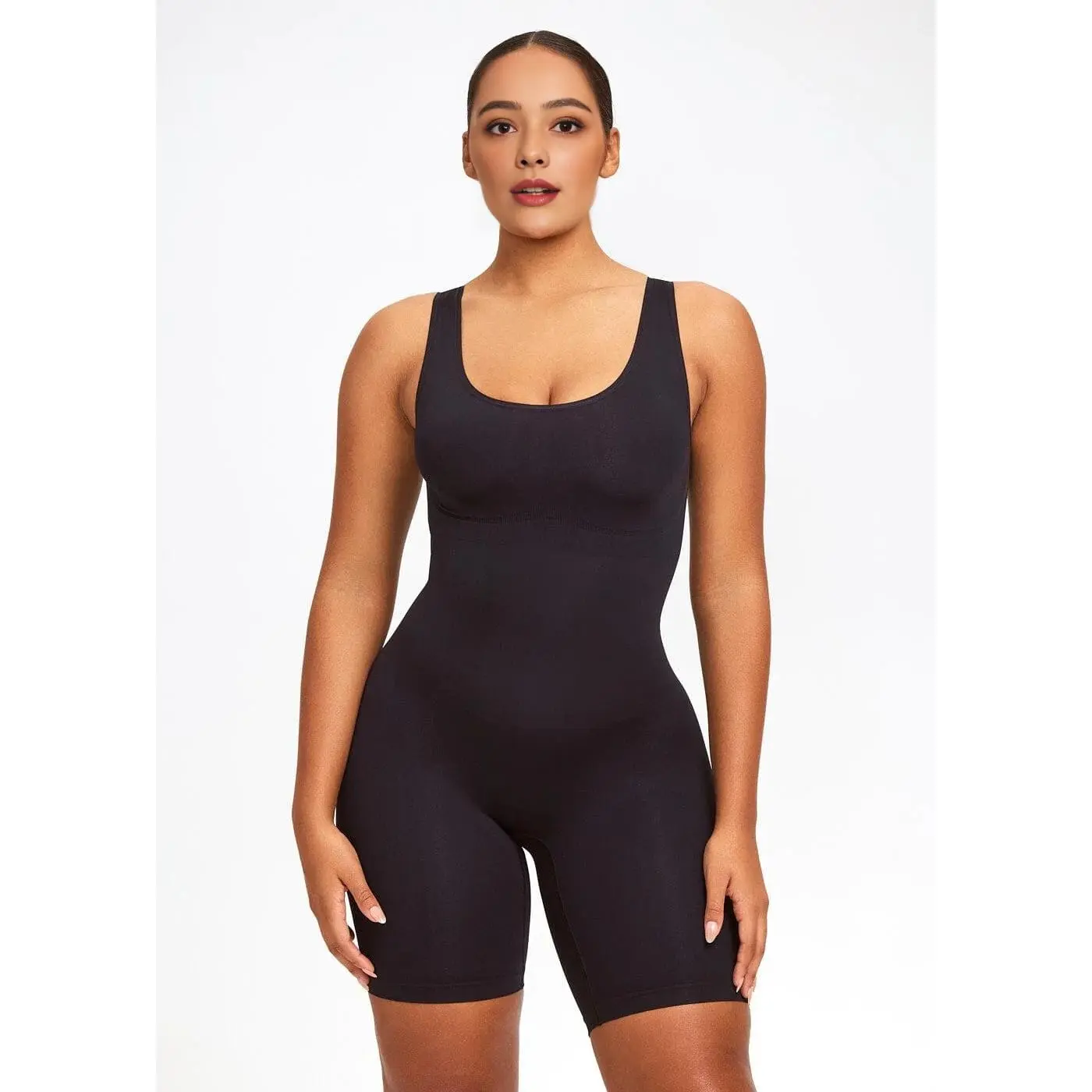 Women's suspender seamless tummy control pants