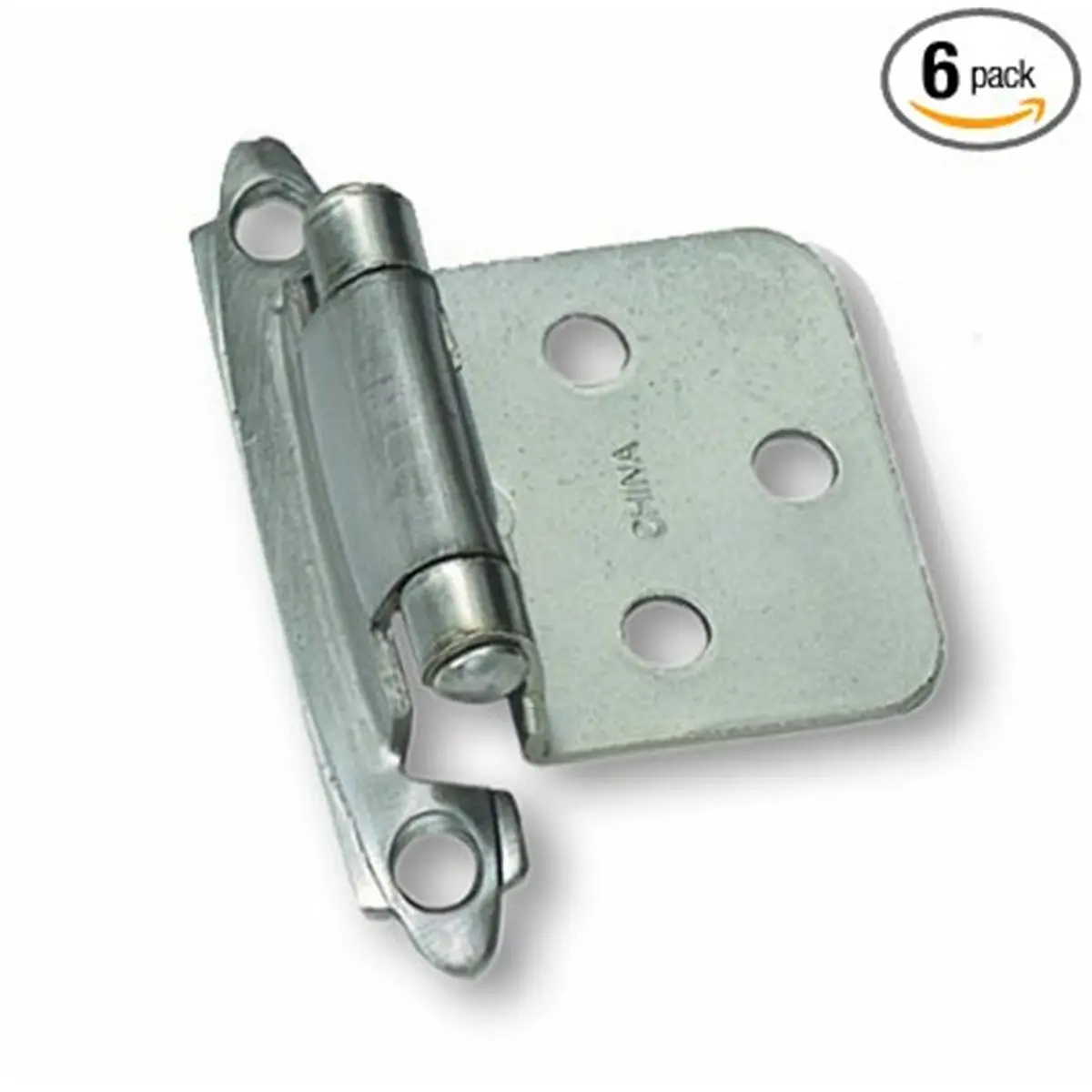Laurey 28739 Concealed Door Hardware, Flush Type Hinges in Brushed Satin Nickel Finish, 6-Pair Value Pack