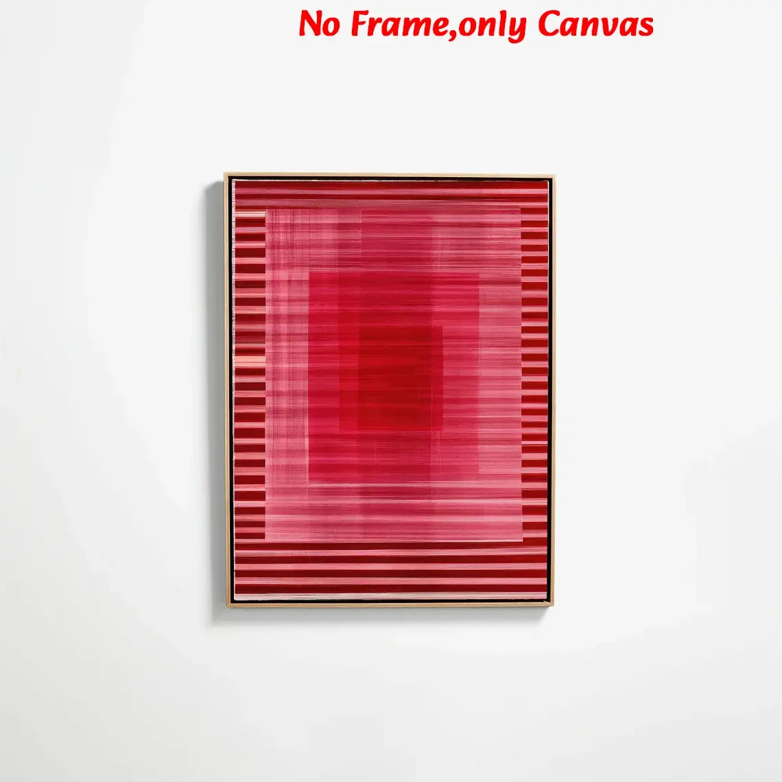 1pc, wall art, vintage poster, oversized abstract oil painting art, red romantic minimalist design poster, bedroom decor aesthetic, apartment decor, housewarming gift, frameless, Canvas Wall Art