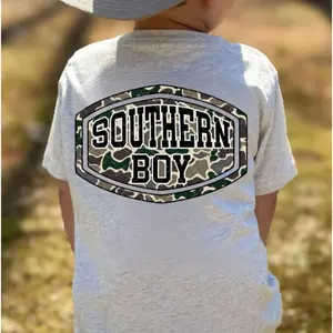 Youth and Adult Camo Southern Boy Shirt, Youth Hunting Camo Shirt, Comfortable Fit Youth, Vintage Camo Graphic Boy T-Shirt, Camo Girl T-Shirt