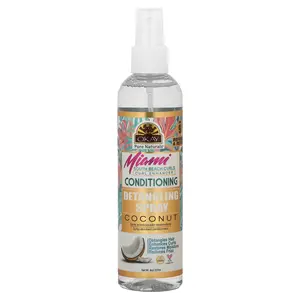 Okay Pure Naturals Miami, Detangling Spray, Conditioning, Coconut, 8 oz (237 ml)