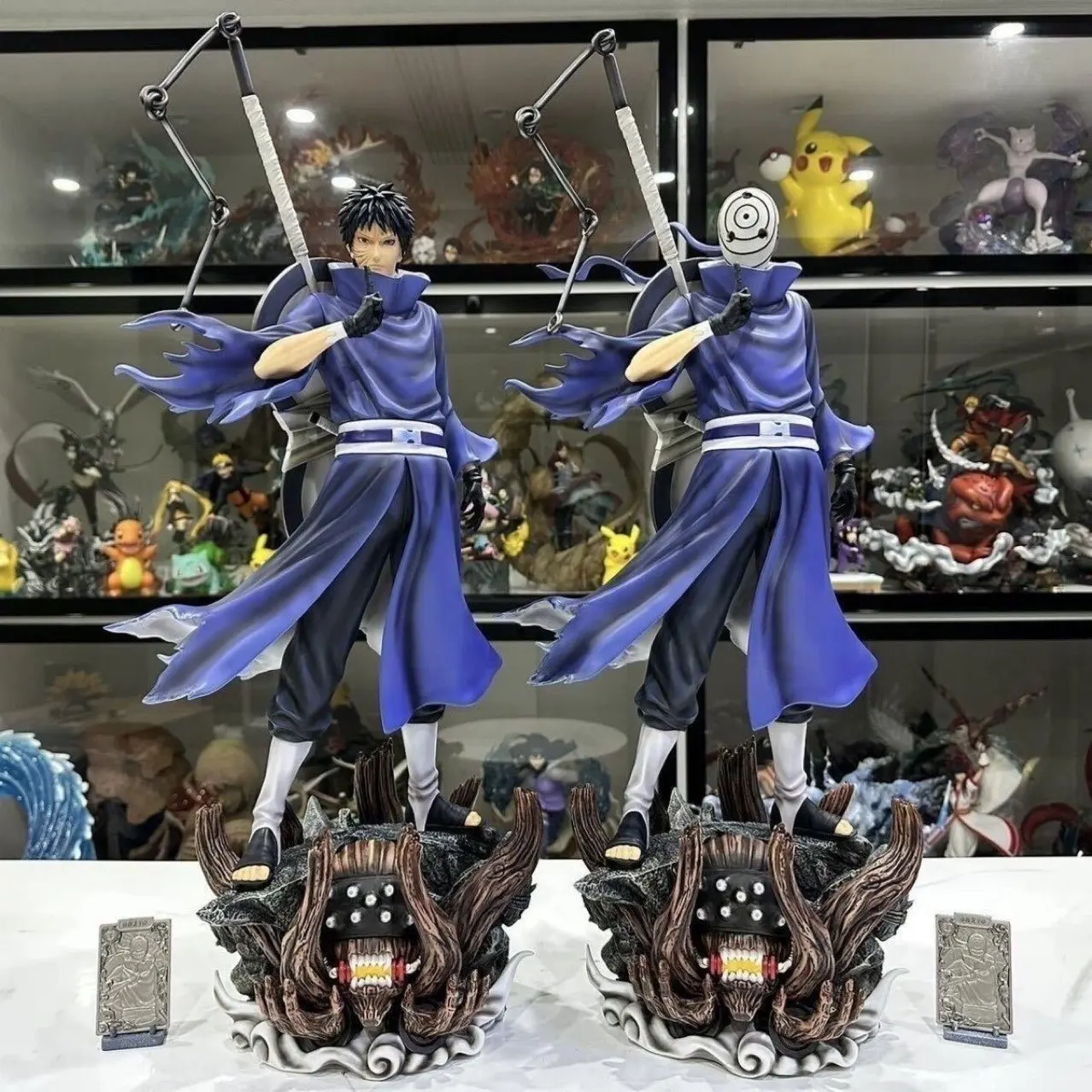 Naruto Uchiha Sasuke Figurine, Mask Dual Head Swap, Fourth Shinobi World War Pose, High Detail Anime Model, Naruto Fan Gift, Anime Figures