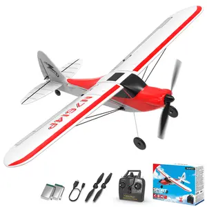 VOLANTEXRC RC Plane Trainer Sport Cub 4CH Remote Control Airplane with Prop Saver 6-Axis Gyro Stabilizer & 3 Modes to Fly Radio Controlled Aircraft RTF for Beginners, Kids and Adults