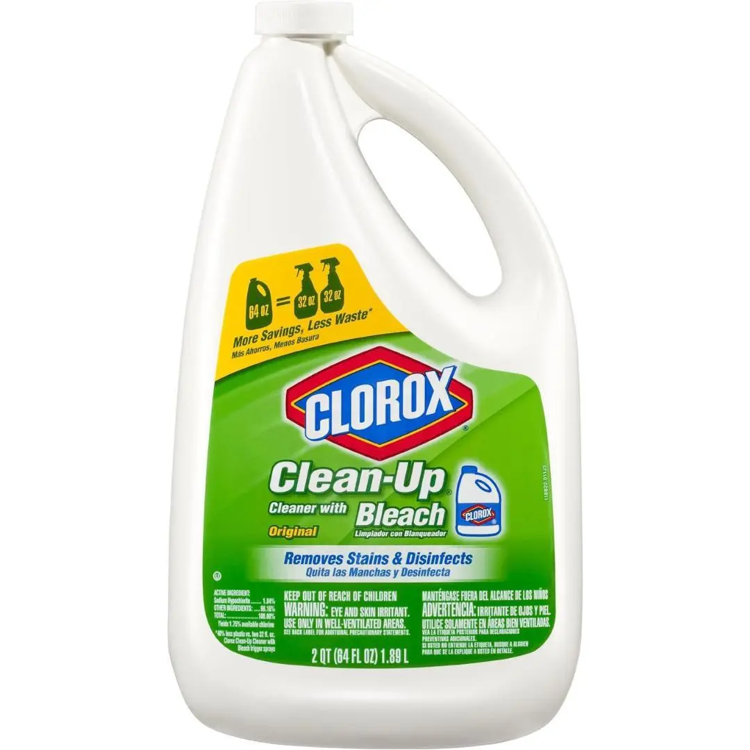 Clorox Clean-Up All Purpose Cleaner with Bleach Original, Household Essentials, 64 Ounce Refill Bottle (Package May Vary)