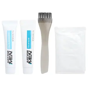 Just for Men Mustache & Beard, Easy Brush-In Color, M-55 Real Black, 1 Multiple Application Kit