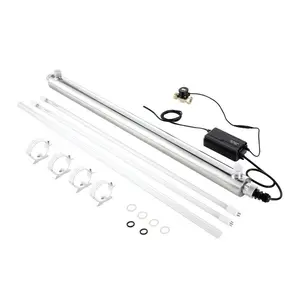 VEVOR UV Water Purifier, 55W 12GPM, 110V Versatile Ultraviolet Water Purifier Filter with Stainless Steel Housing, Whole House UV Water Filter with Quartz Sleeve Fit for Shower/Drinking/Cleaning