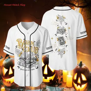 Fantasy Book Club Custom Design / Soft Breathable Fabric / Unisex Readers & Trendy Apparel Fans / Baseball Jersey Shirt / Casual Wear & Club Events / #FantasyBookClub #BaseballJersey #CustomShirt #BookLovers #CasualStyle