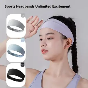 Sports Headband Running Headwear Elasticity Sweat Absorption Headdress Quick-Drying Gym Breathable Sweatbands