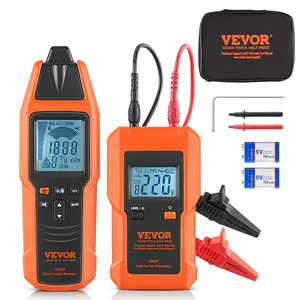 Fathersdaygift VEVOR Subterranean Wire Tracker, Up to 3 FT Detection Depth, Voltage Range 12-600V, Circuit and Line Break Locator, Extends to 6561 FT for Underground Pipes, Electric Fencing, Hidden Wiresdealsforyoudays