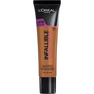 L'Oreal Paris Infallible Total Cover Foundation  Cocoa (true brown) 1.0oz Cocoa (true brown) Cocoa (true brown)1.0oz