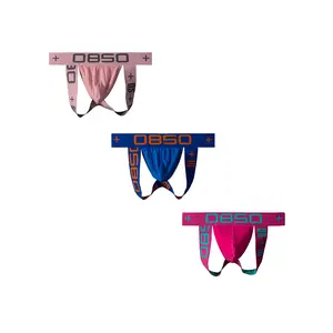 Men's 3-Pack Stretchy Boxer Briefs Set - Low-Rise Hipster Sportswear, Open-Back Breathable Mesh Panels, U-Shaped Raised Hip Double Thong Back, 95% Cotton 5% Spandex Plain Design for Gym, Night Run