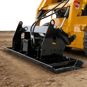 71-inch/1810-mm Hydraulic Skid Steer Compact Plate - Skid steer loader attachment compatible with Bobcat and most skid steer loaders, suitable for gardens, farms, construction, and road maintenance