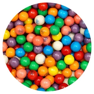 Dubble Bubble Mini Gumballs - Assorted Fruit Flavors, Bite-Sized Chewy Bulk Candy Snack, 12-Month Shelf Life, Ambient, Classic Gumball Machine Refill Pouch