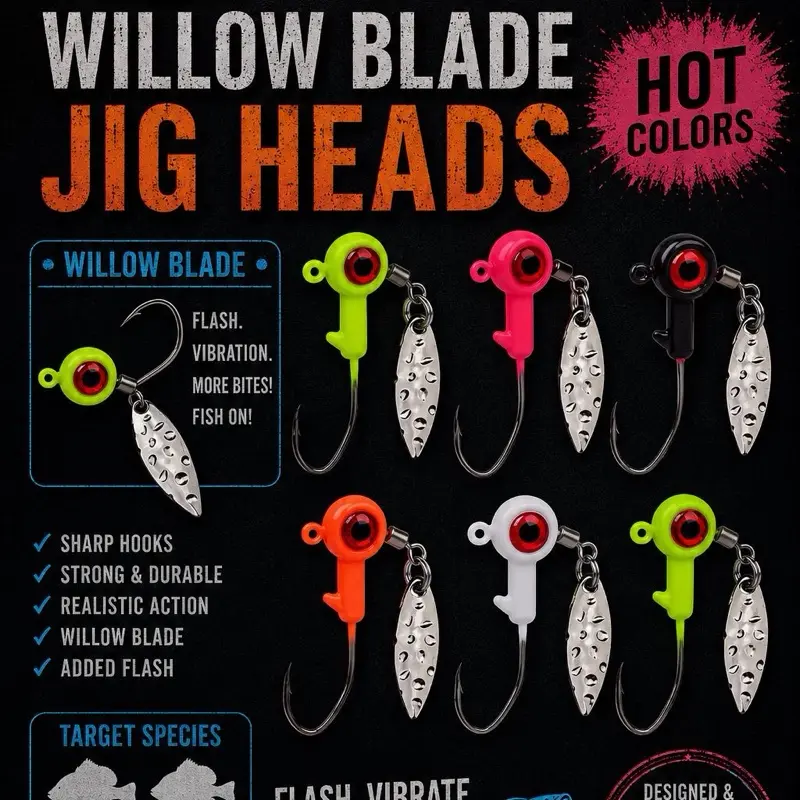 Upper Deck Willow Balde Jig Heads