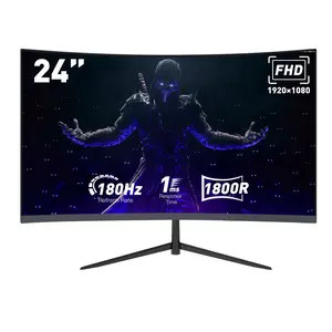 Neo 24” Micro-Curved 180Hz Gaming Monitor – FHD IPS Display, 1ms Response, FreeSync, HDR, HDMI/DP, Speakers, VESA Mount