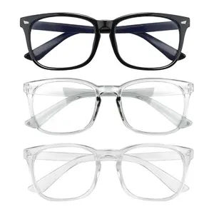 [2025's Gift] Blue Light Gaming Glasses Light Weight Eyeglasses for Men&Women Fashion Glasses for Daily Reading/Gaming/TV/Phones