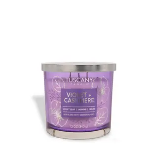 Violet + Cashmere: Jasmine Scented Jar Candle (12 oz) — Painters' Palette Collection