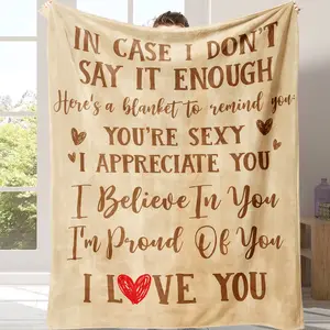 Valentine's Day exclusive blanket Couple Gifts for Men, Women Suitable for all four seasons，Suitable for use in offices, sofas, and travel settings, etc.This is the best gift for couples, children, parents and friends, and it can express deep love.