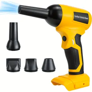 Cordless Dust Blower Compatible with Dewalt 20V Max Battery, Handhled Leaf Blower Electric Compressed Air Duster Turbo Jet Fan with Nozzles for Blowing Leaves and Dust(Battery Not Included) handheld