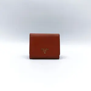 Pre-owned PRADA Saffiano leather wallet Orange T10404676