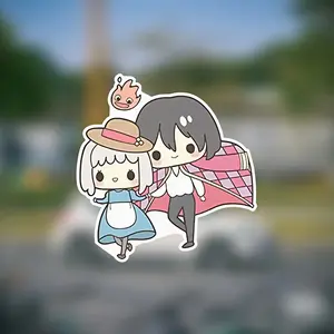 Happy Hal and Sophie, Personalized Cartoon Stickers, Suitable for Cars, Glass, Metal, Motorcycles, Refrigerators, Suitcases