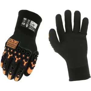 SpeedKnit M-Pact Thermal S5DP05 Gloves - Cold Weather Gloves for Protecting Hands - Insulated - Snug Fit - Touchscreen Capable - Machine Washable - Black - X-Large