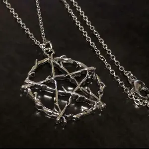 y2k Gothic five-pointed star necklace daily matching gift fyp