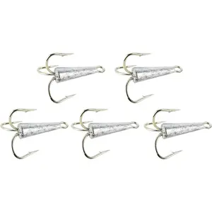 2oz 9/0 Weighted Treble Bunker Snag Hooks - 5 Pack