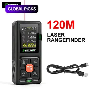 Feidside Laser Measuring Instrument, Laser Measuring Tool, 120m Range, LCD Display, Level Bubble Levels, Hanging Rope, Pythagorean Mode for Distance Area Volume, Laser Range Finder #GLOBAL PICKS