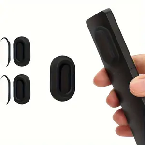 2 Pairs Magnetic Remote Holder Wall-Mounted Holder System, No-Drill Self-Adhesive Storage for TV & AC Remotes, Easy Installation, Oval Design, Secure Grip for Home Organization, Remote Control Holder