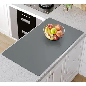 Mats for Kitchen Counter, 36"X 23.6" Heat Resistant Mats for Countertop,   Countertop Protector Mat, Nonstick Counter Mat For Baking/Pastry/Crafts-Gray