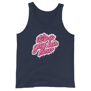 It’s a Gay Bar Now – Neon Script Pride Tank Top