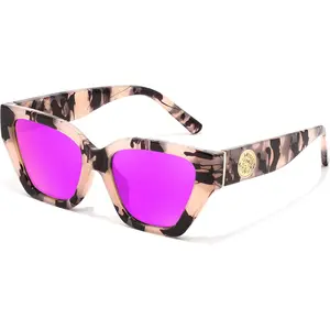 EyeconicFinds Trendy Cat Eye Polarized Sunglasses for Women Vintage Square Cateye Womens Sunnies UV400 B0299