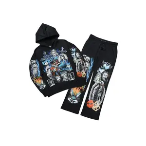Diyos Black Hoodie/Baggy Pant Track Set