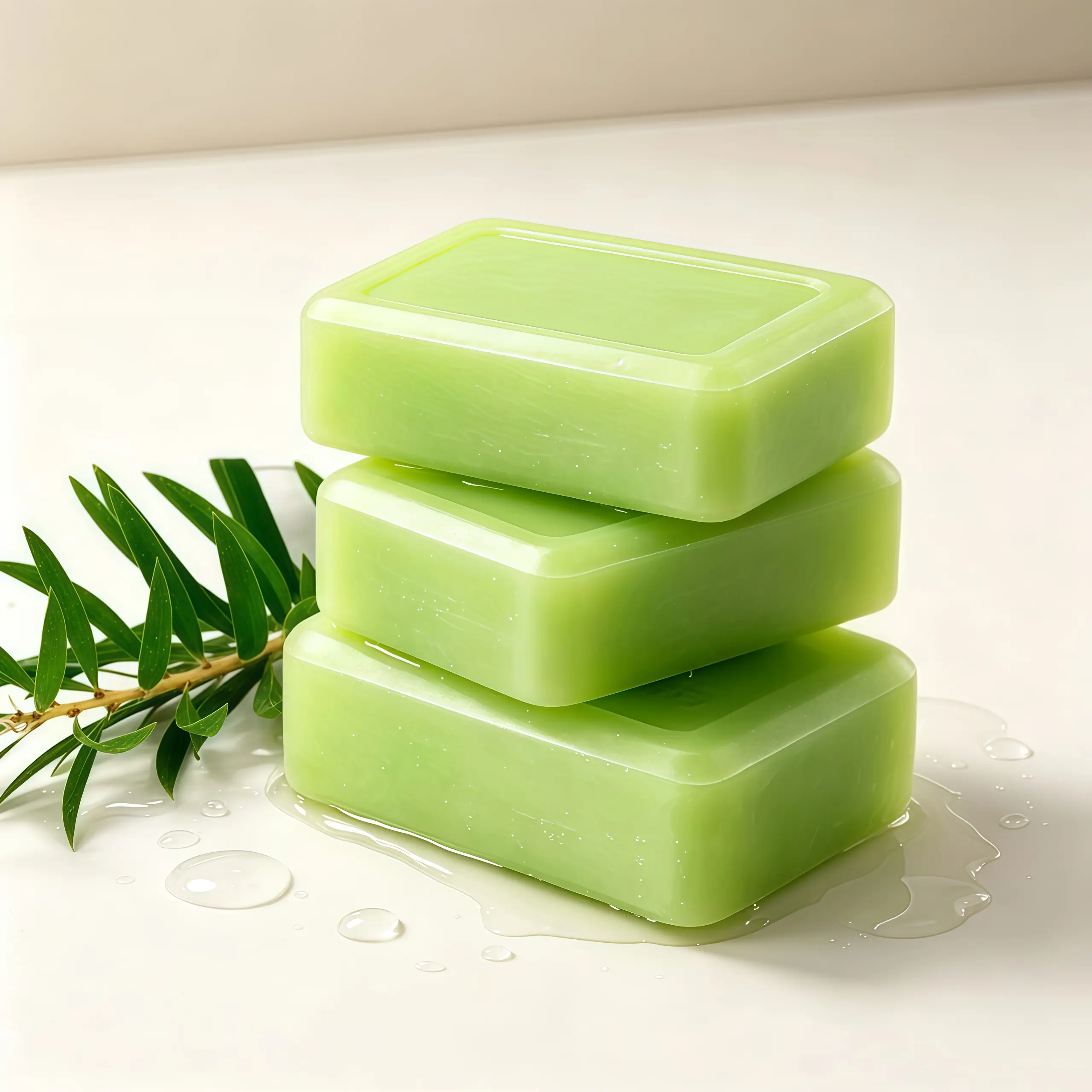 Tea Tree Soap, Relief Soap Bar Infused with Tea Tree Oil, Natural Foot & Body Soaps for Healthy Skin,Relief Soap Bar Infused with Tea Tree Oil,Gentle Exfoliating Bar Soap for Men Women